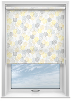 Etching, Primrose - Twist&Fit Roller Blind